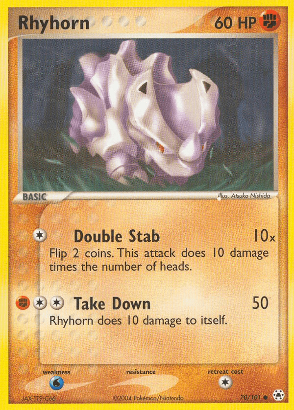 Rhyhorn (70/101) [EX: Hidden Legends] (Online Only)