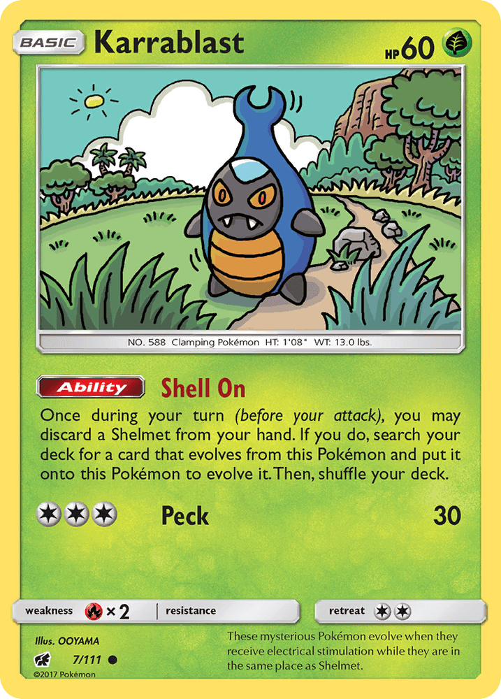 Karrablast (7/111) [Sun & Moon: Crimson Invasion] (Online Only)