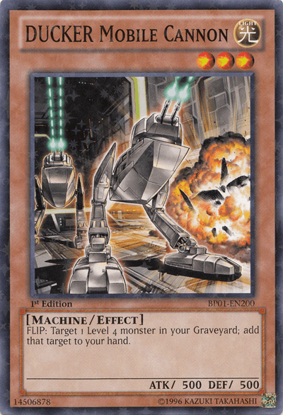 DUCKER Mobile Cannon [BP01-EN200] Starfoil Rare (ONLINE ORDER ONLY)