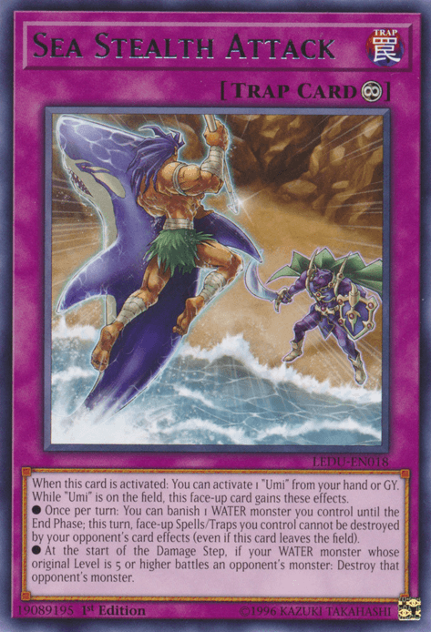 Sea Stealth Attack [LEDU-EN018] Rare (ONLINE ORDER ONLY)