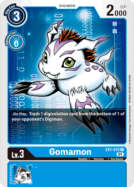 Gomamon [EX1-012] [Classic Collection] (ONLINE ORDER ONLY)