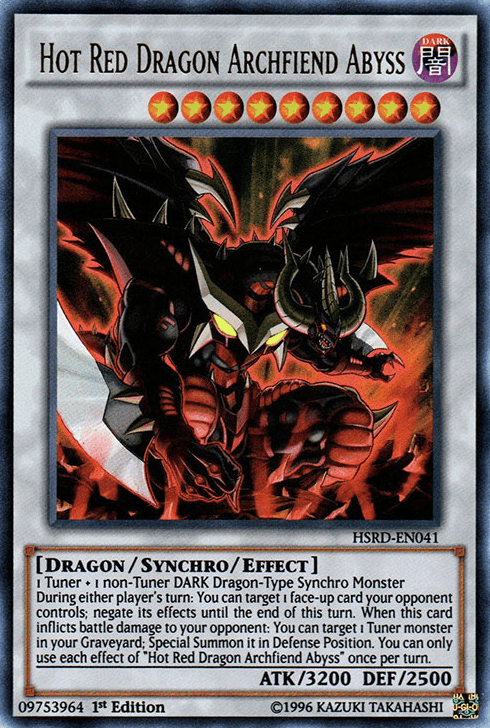 Hot Red Dragon Archfiend Abyss [HSRD-EN041] Ultra Rare (ONLINE ORDER ONLY)