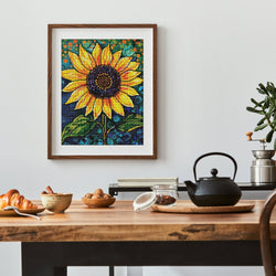 Diamond Art Club – Golden Majesty Sunflower Diamond Painting (Round Drill, 13" x 17") (ONLINE ORDER ONLY)