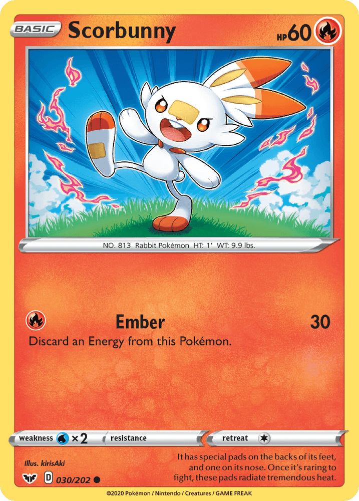 Scorbunny (030/202) [Sword & Shield: Base Set] (Online Only)