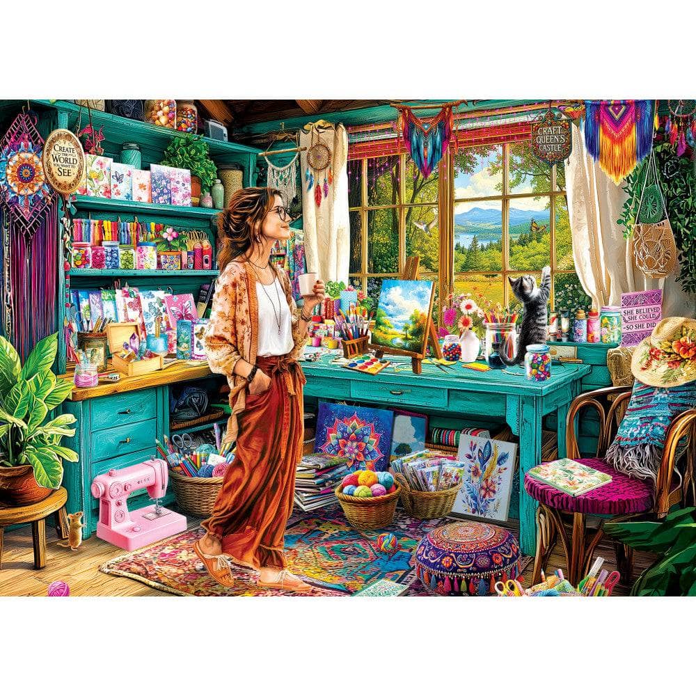 Maker's Nook - Painter's Shed 500 Piece Jigsaw Puzzle (ONLINE ORDER ONLY)