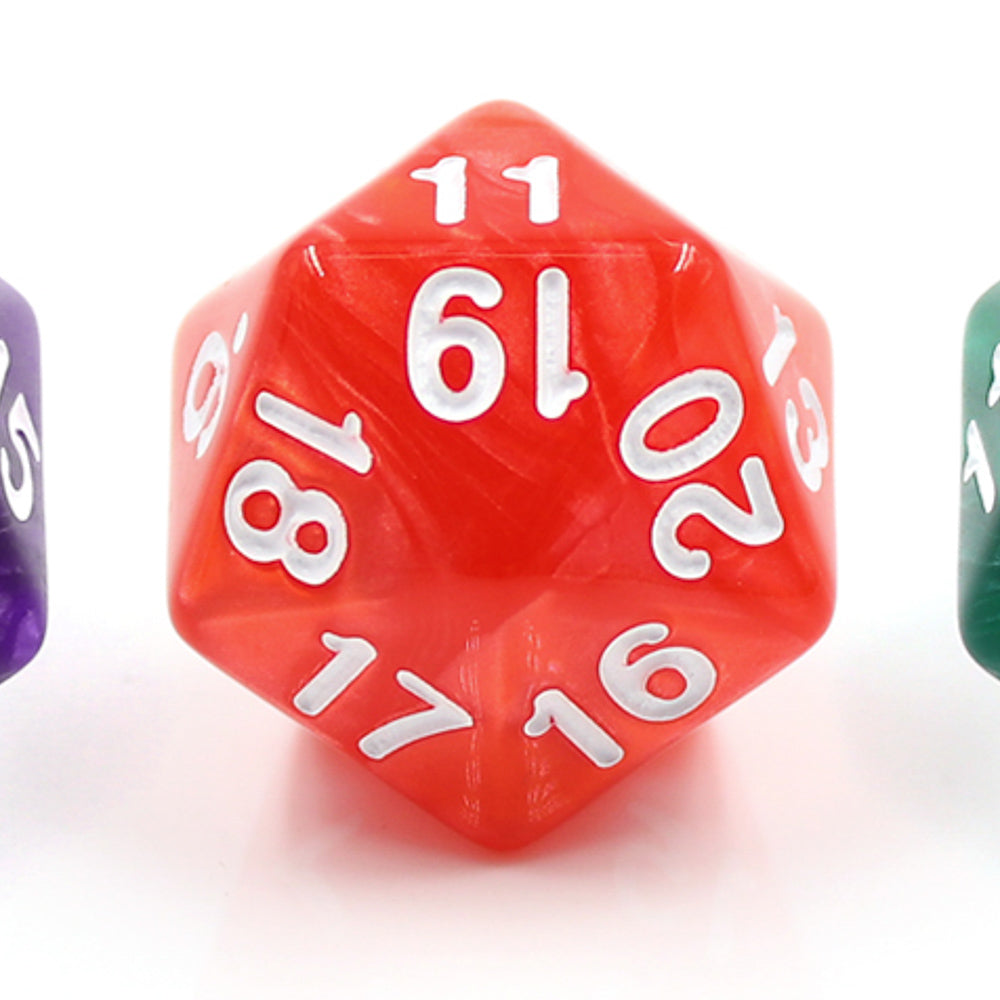 Pearl Red Countdown/Spindown d20 22mm (Online Only)