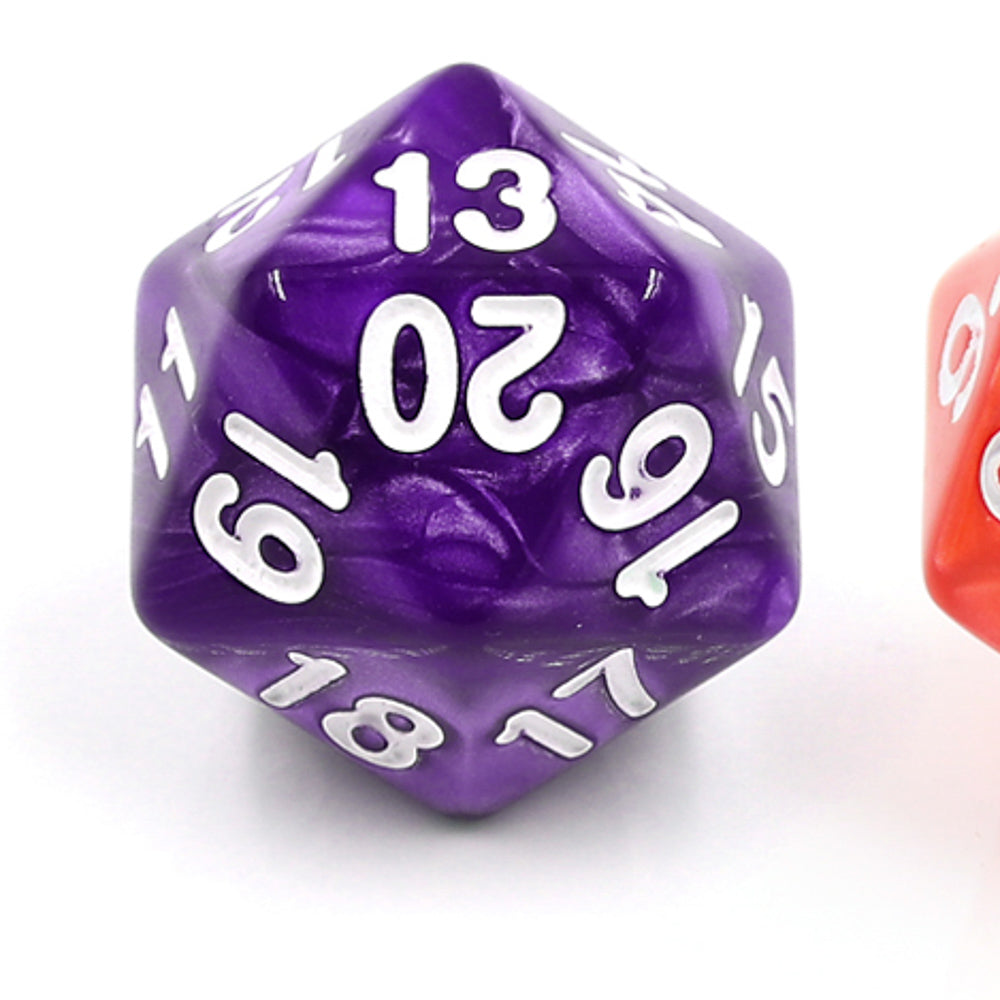 Pearl Purple Countdown/Spindown d20 22mm (Online Only)