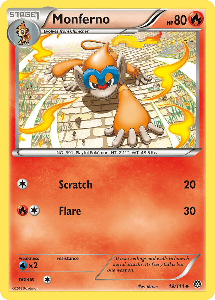 Monferno (19/114) [XY: Steam Siege] (Online Only)