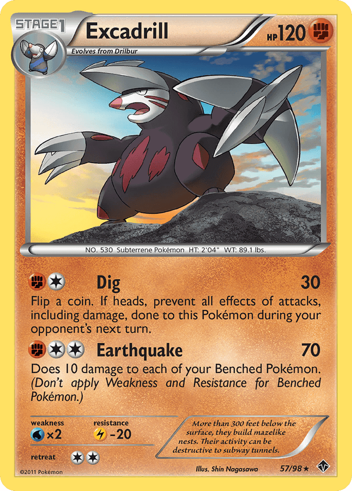 Excadrill (57/98) [Black & White: Emerging Powers] (Online Only)