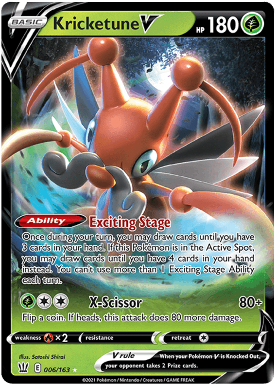 Kricketune V (006/163) [Sword & Shield: Battle Styles] (Online Only)