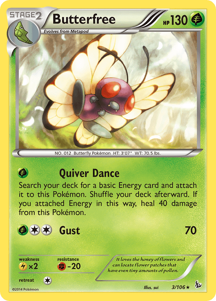 Butterfree (3/106) [XY: Flashfire] (Online Only)