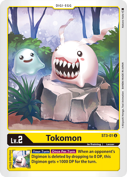 Tokomon [ST3-01] [Starter Deck: Heaven's Yellow] (ONLINE ORDER ONLY)