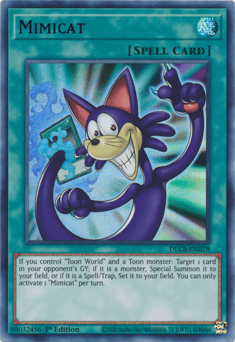 Mimicat (Blue) [DLCS-EN078] Ultra Rare (ONLINE ORDER ONLY)