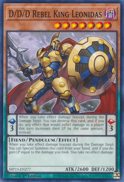 D/D/D Rebel King Leonidas [MP23-EN277] Common (ONLINE ORDER ONLY)