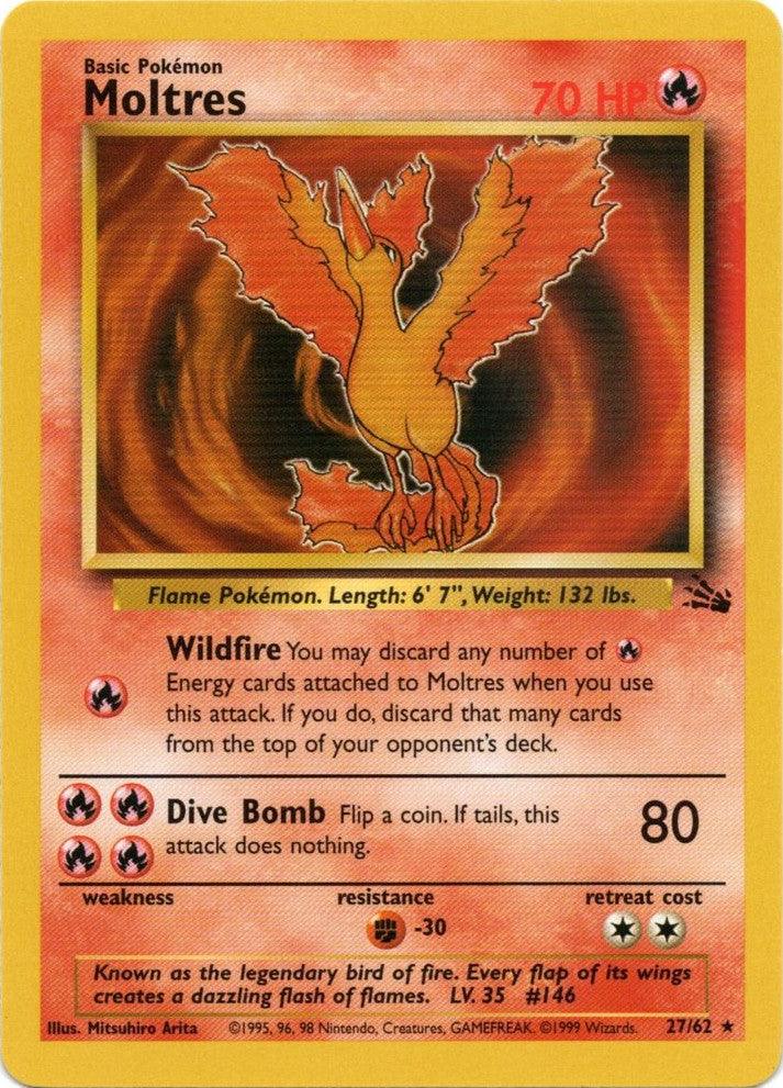 Moltres (27/62) [Fossil Unlimited] (Online Only)