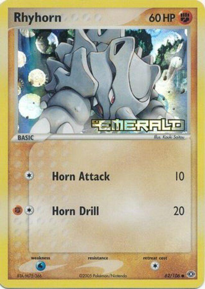 Rhyhorn (62/106) (Stamped) [EX: Emerald] (Online Only)