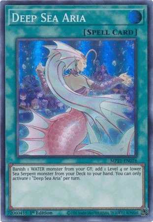 Deep Sea Aria [MP21-EN076] Super Rare (ONLINE ORDER ONLY)