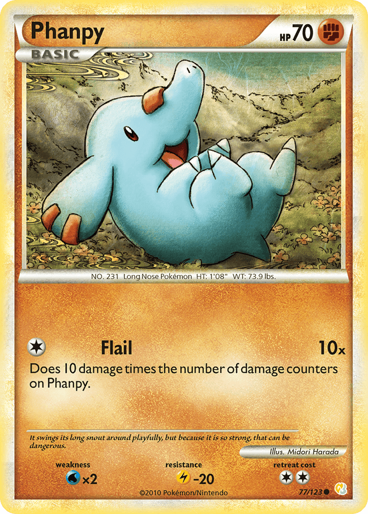 Phanpy (77/123) [HeartGold & SoulSilver: Base Set] (Online Only)