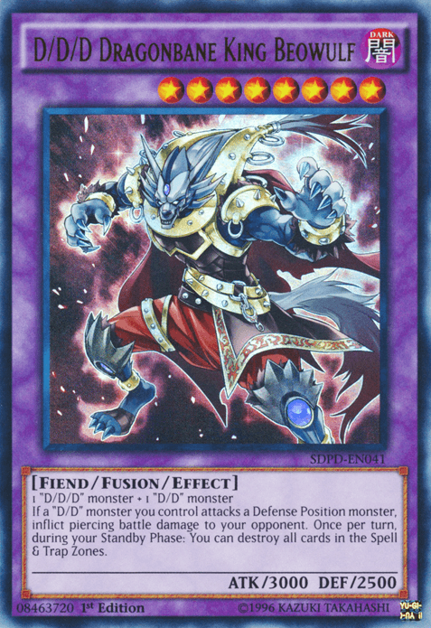D/D/D Dragonbane King Beowulf [SDPD-EN041] Ultra Rare (ONLINE ORDER ONLY)