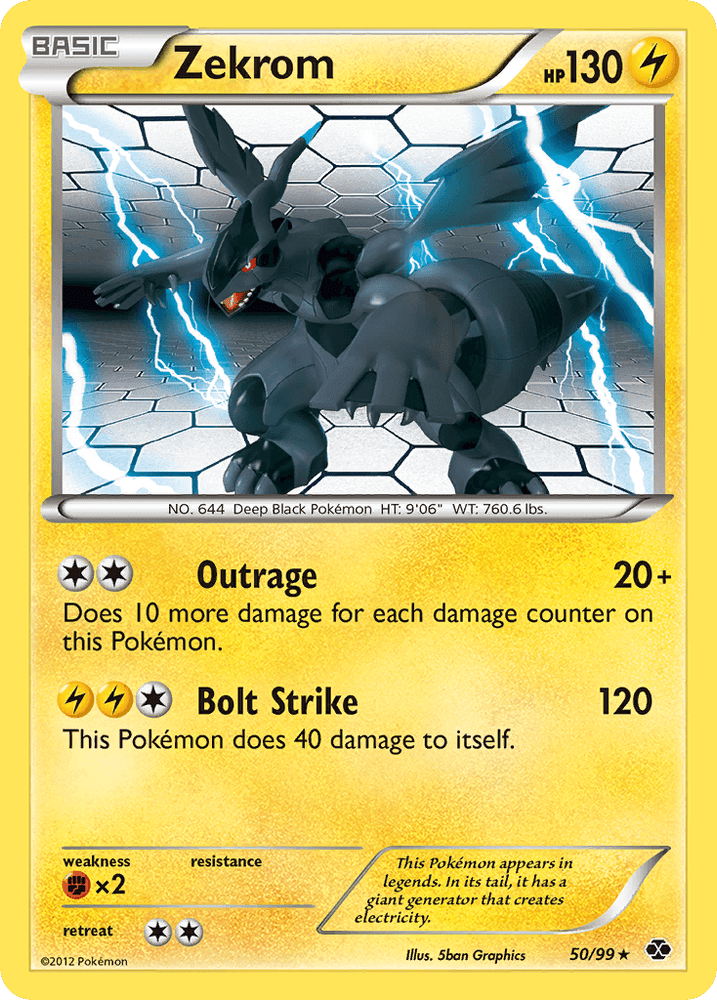 Zekrom (50/99) [Black & White: Next Destinies] (Online Only)