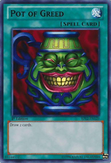 Pot of Greed [BP02-EN129] Rare (ONLINE ORDER ONLY)
