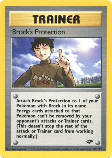 Brock's Protection (101/132) [Gym Challenge Unlimited] (Online Only)