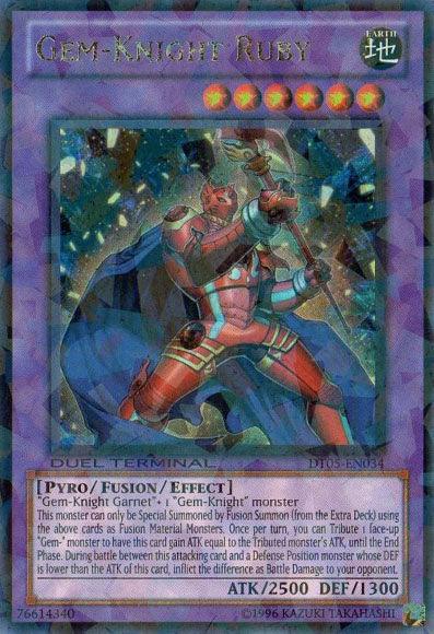Gem-Knight Ruby [DT05-EN034] Ultra Rare (ONLINE ORDER ONLY)