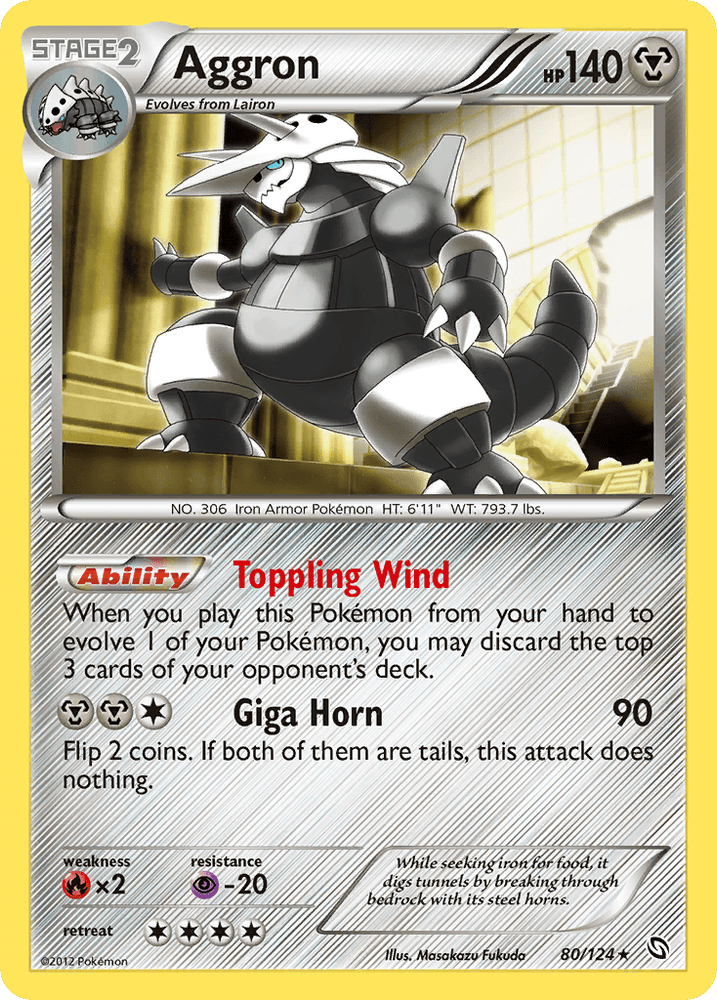 Aggron (80/124) [Black & White: Dragons Exalted] (Online Only)
