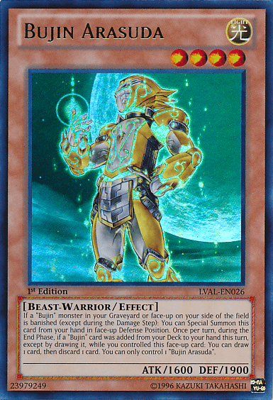 Bujin Arasuda [LVAL-EN026] Ultra Rare (ONLINE ORDER ONLY)