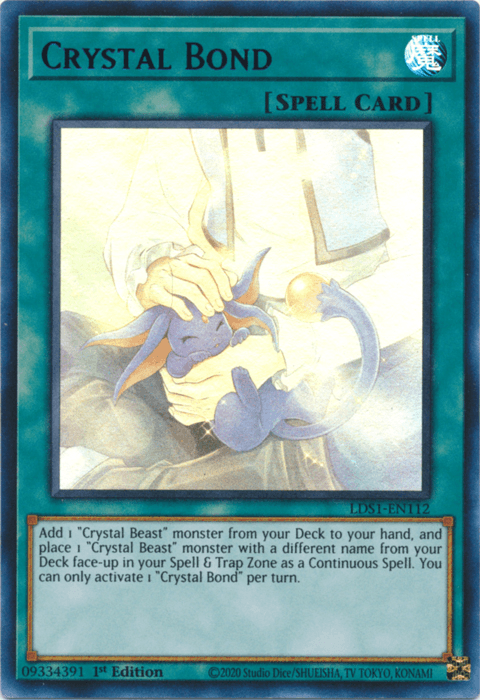 Crystal Bond (Green) [LDS1-EN112] Ultra Rare (ONLINE ORDER ONLY)