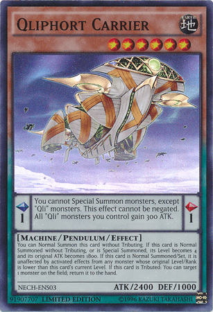 Qliphort Carrier (SE) [NECH-ENS03] Super Rare (ONLINE ORDER ONLY)