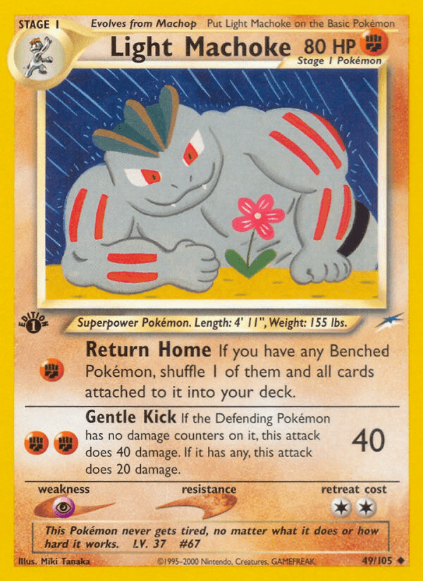 Light Machoke (49/105) [Neo Destiny 1st Edition] (Online Only)