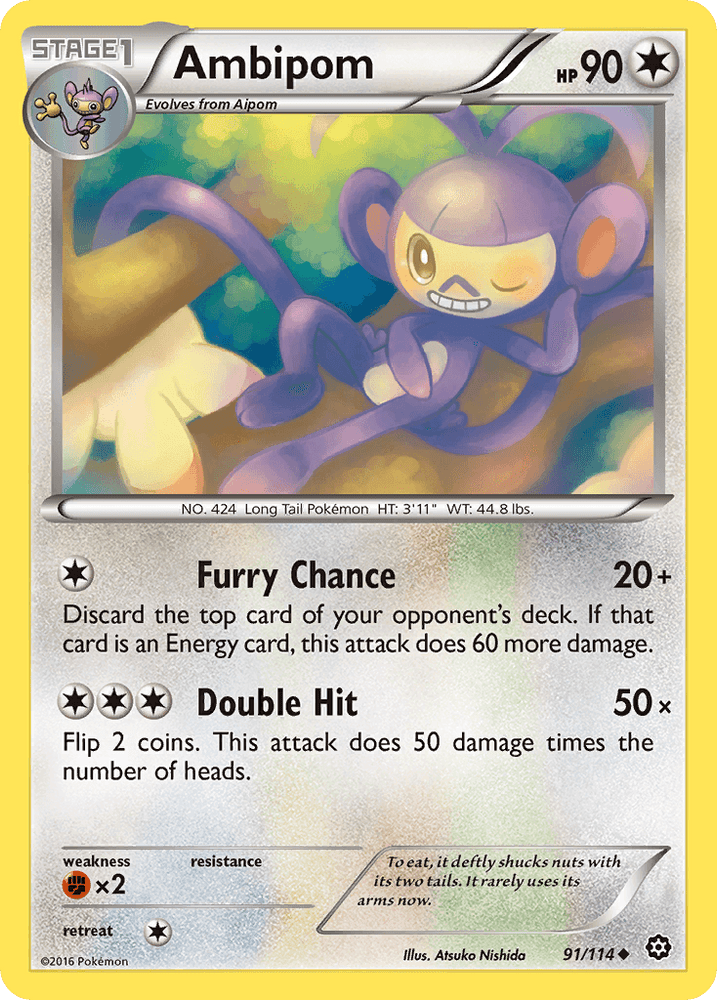 Ambipom (91/114) [XY: Steam Siege] (Online Only)