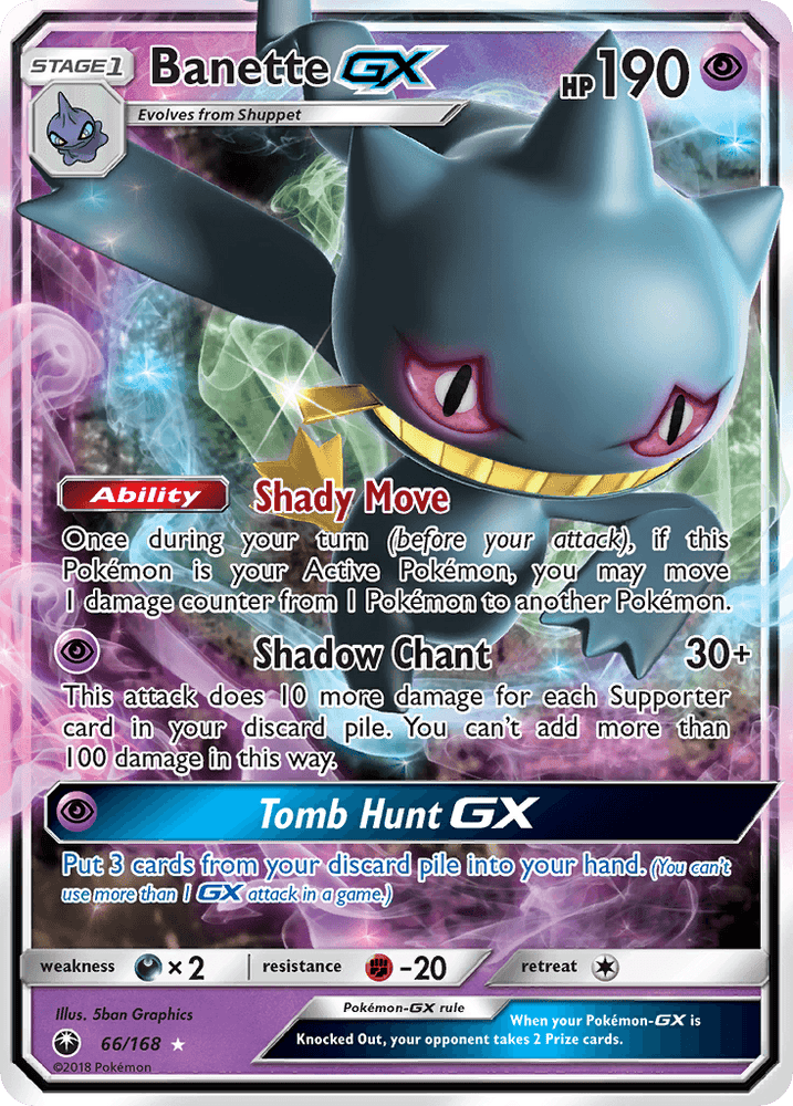 Banette GX (66/168) [Sun & Moon: Celestial Storm] (Online Only)