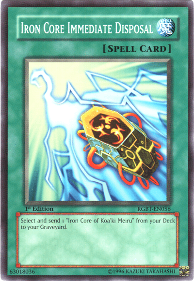 Iron Core Immediate Disposal [RGBT-EN056] Common (ONLINE ORDER ONLY)