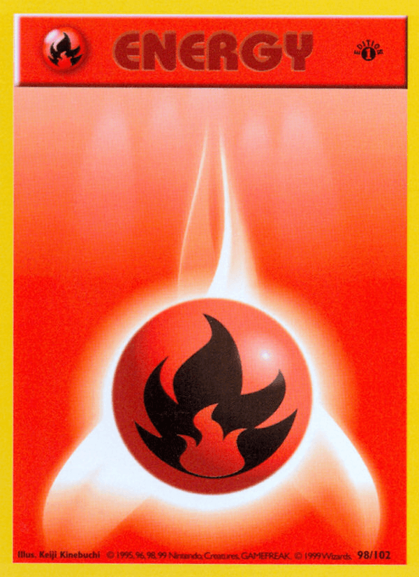 Fire Energy (98/102) (Shadowless) [Base Set 1st Edition] (Online Only)