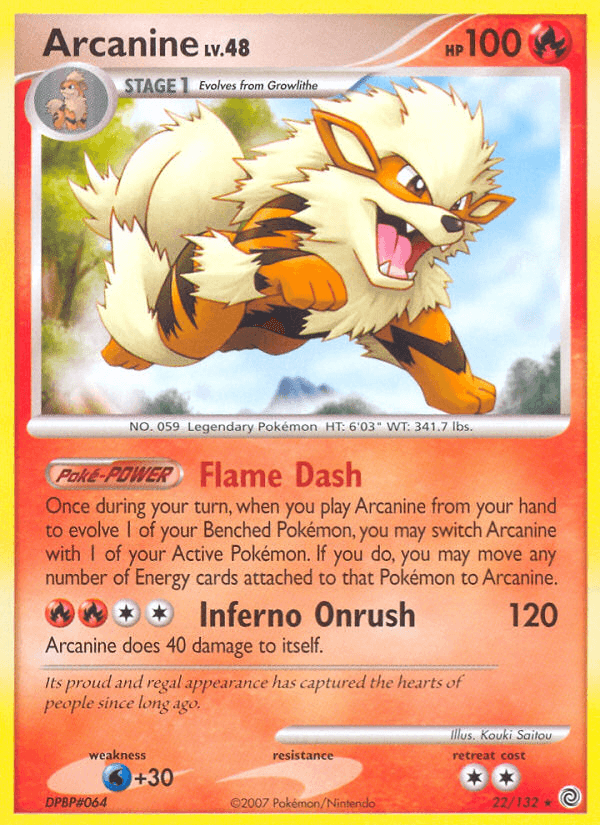 Arcanine (22/132) [Diamond & Pearl: Secret Wonders] (Online Only)