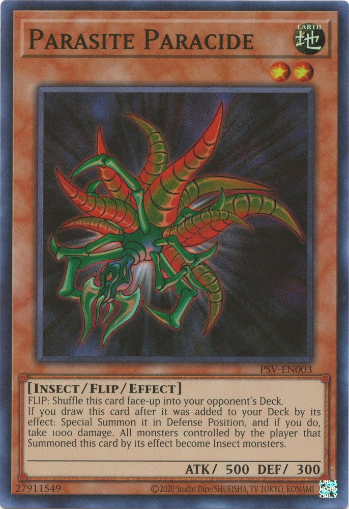Parasite Paracide (25th Anniversary) [PSV-EN003] Super Rare (ONLINE ORDER ONLY)