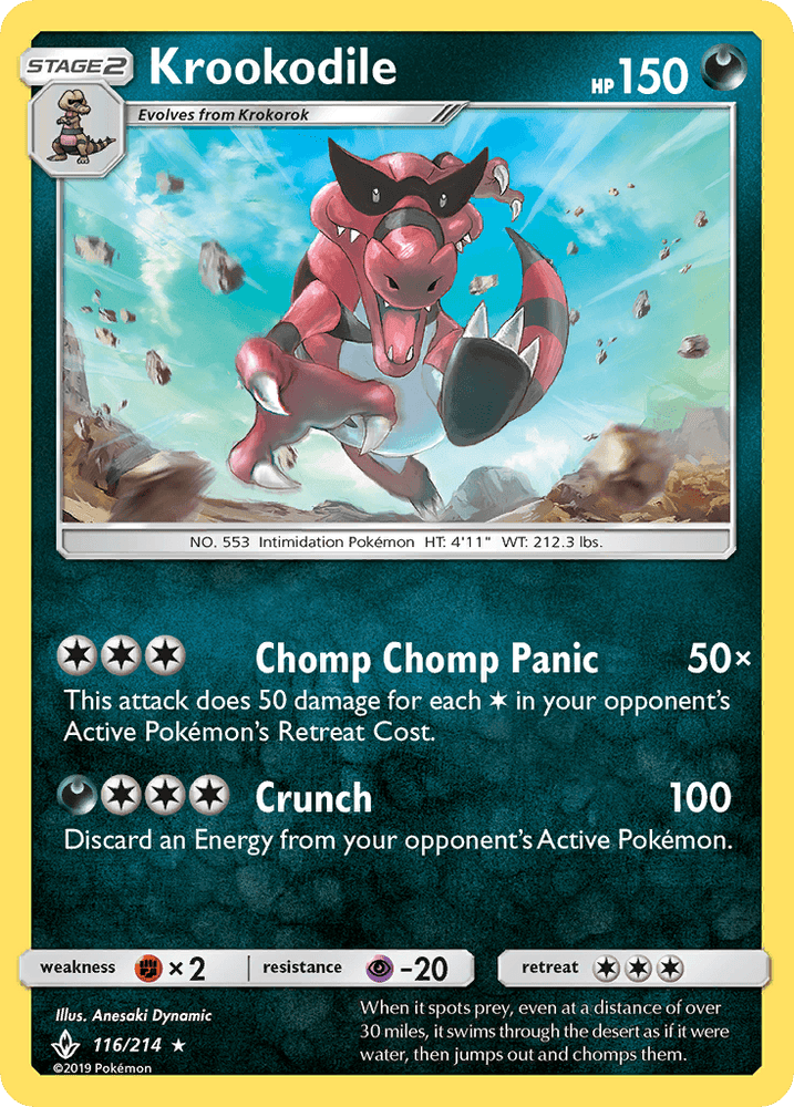 Krookodile (116/214) [Sun & Moon: Unbroken Bonds] (Online Only)