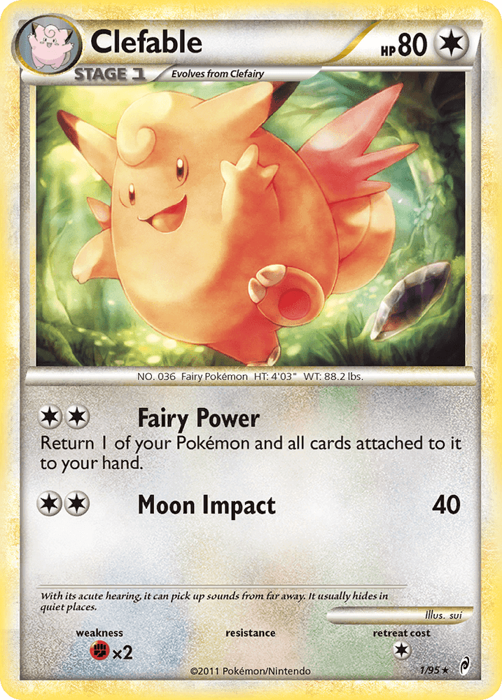 Clefable (1/95) [HeartGold & SoulSilver: Call of Legends] (Online Only)