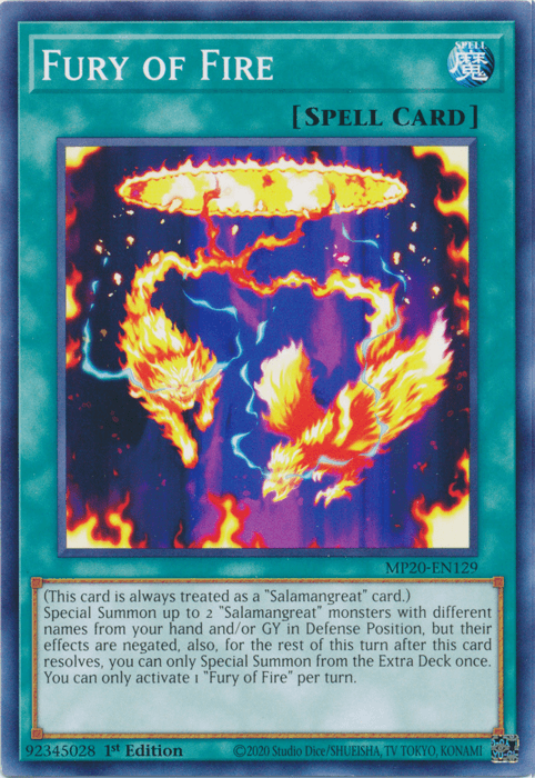 Fury of Fire [MP20-EN129] Common (ONLINE ORDER ONLY)