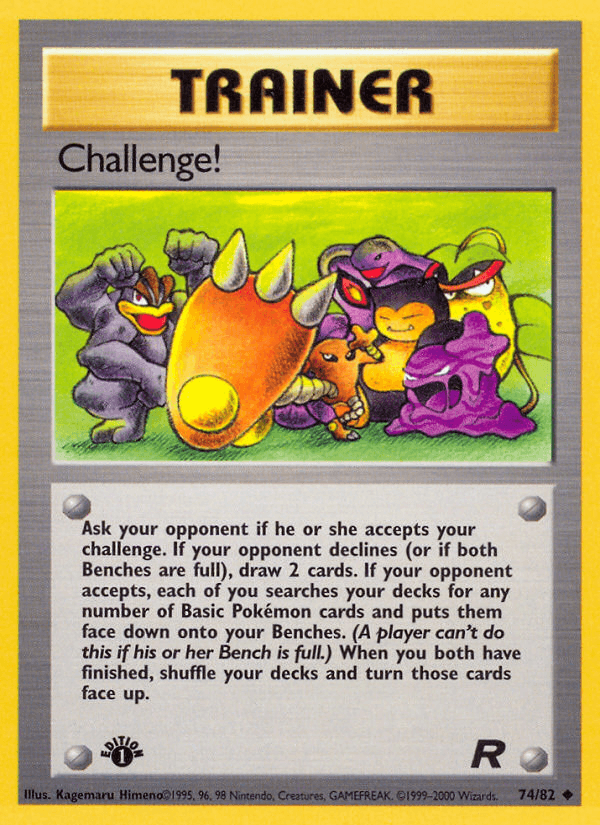 Challenge! (74/82) [Team Rocket 1st Edition] (Online Only)