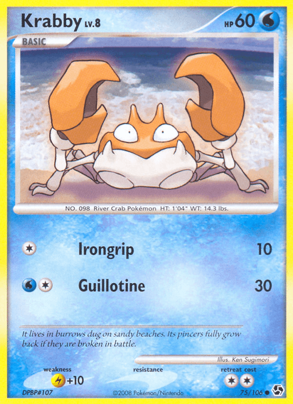 Krabby (75/106) [Diamond & Pearl: Great Encounters] (Online Only)