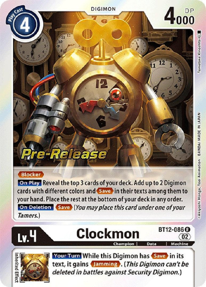 Clockmon [BT12-086] [Across Time Pre-Release Cards] (ONLINE ORDER ONLY)