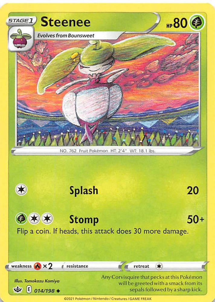 Steenee (014/198) [Sword & Shield: Chilling Reign] (Online Only)