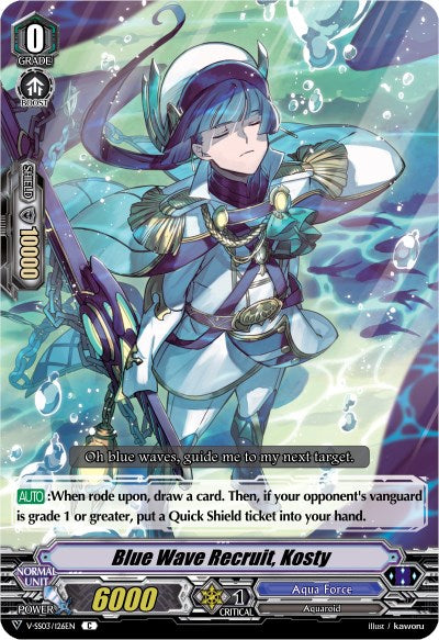 Blue Wave Recruit, Kosty (V-SS03/126EN) [Festival Collection]