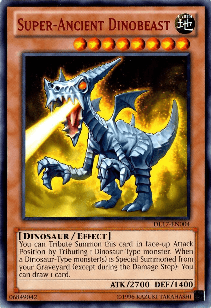 Super-Ancient Dinobeast (Red) [DL17-EN004] Rare (ONLINE ORDER ONLY)