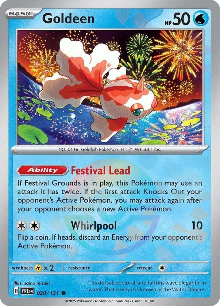 Goldeen (020/131) (Poke Ball Pattern) [Scarlet & Violet: Prismatic Evolutions] (Online Only)