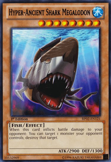 Hyper-Ancient Shark Megalodon [BP02-EN121] Rare (ONLINE ORDER ONLY)