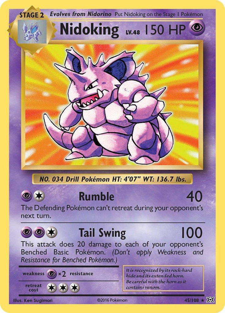 Nidoking (45/108) (Theme Deck Exclusive) [XY: Evolutions] (Online Only)